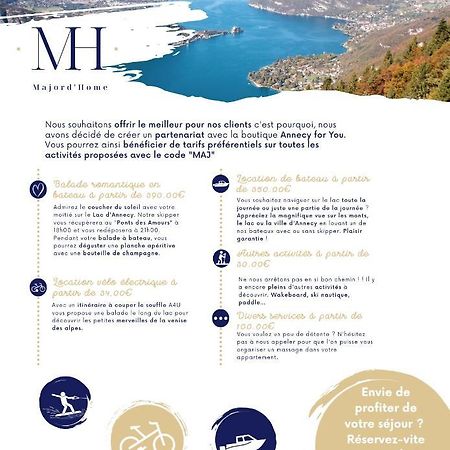 Le Lake - Vue Lac Et Montagne - Majord'Home 안시 외부 사진